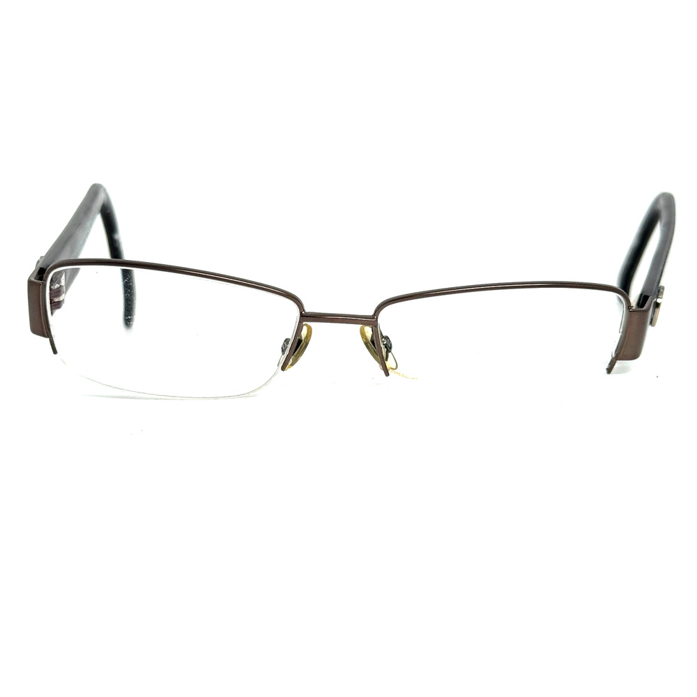 Gucci GG 2903 QUV Brown Half Rim Eyeglasses Frames 53-16 135 Italy H18796